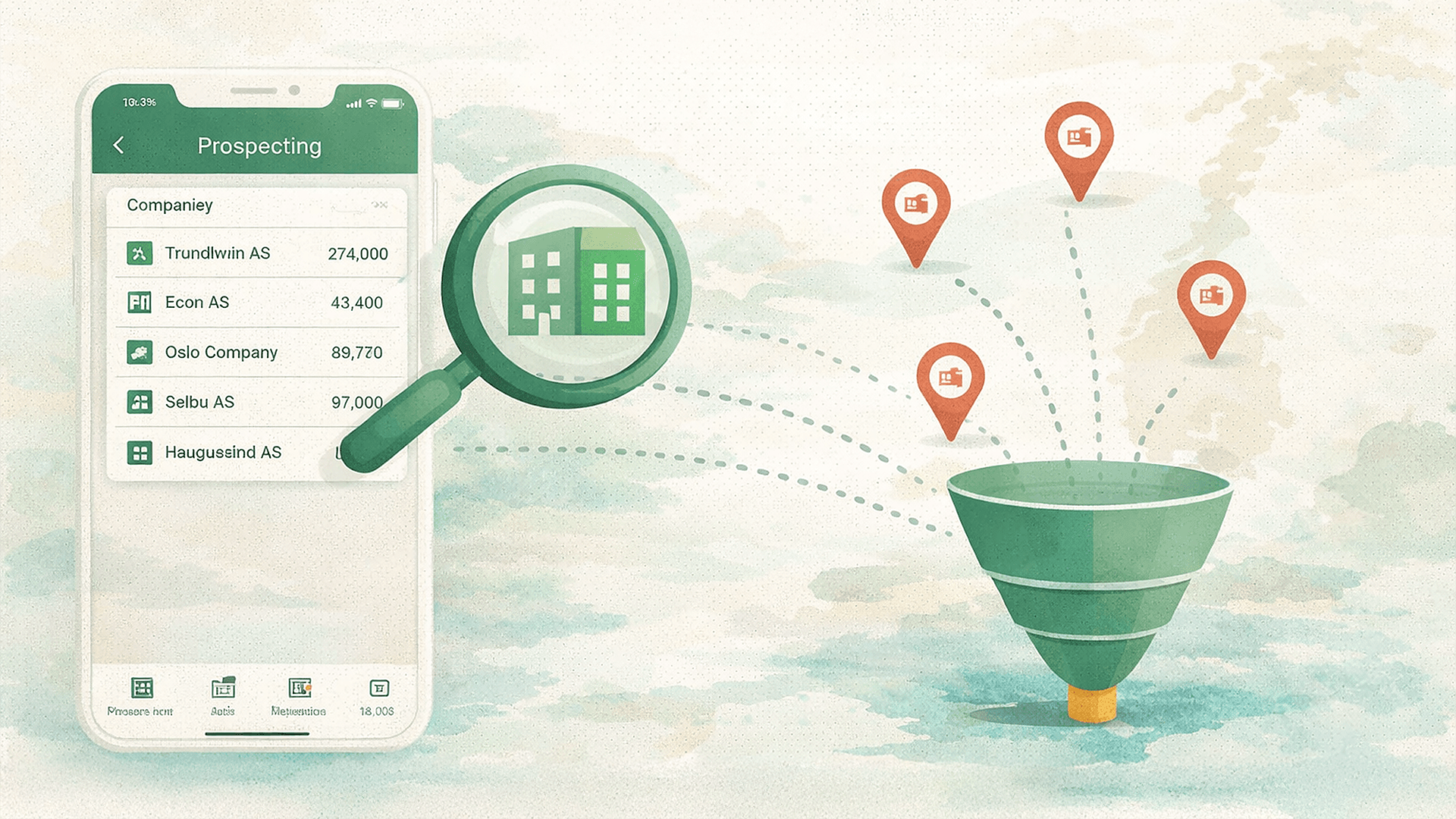 Prospecting Illustration